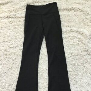 OTOS Athleisure Flare Legs High Waist Leggings Bootcut Activewear Pockets Bkl L
